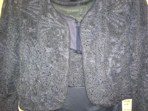Alex Evenings Empire Taille Bolero Jacke Kleid Blau Abendkleid Brautmutter - Bild 6 von 7