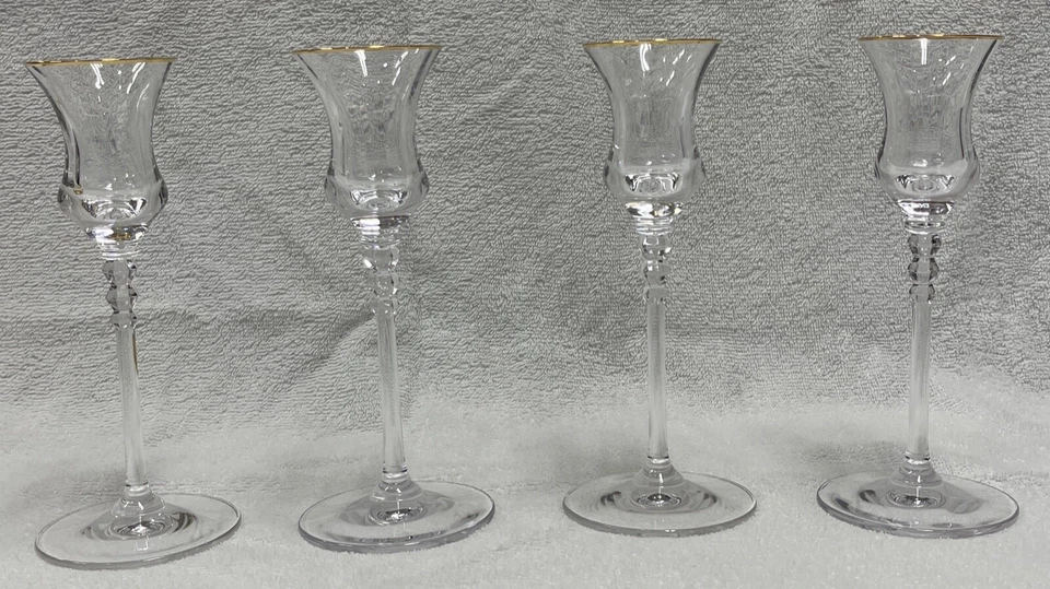 MIKASA SONATA GOLD T7102 水晶蜡烛夹 7.25 英寸 2 对可用 — 第 2/4 张图片