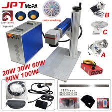 20W/30W/60W/80W/100W JPT M7 MOPA Fiber Laser Marking Machine Metal Color Engrave
