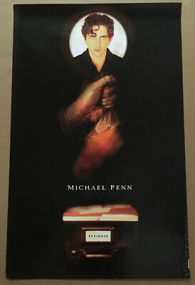 MICHAEL PENN Rare 1997 LARGE PROMO POSTER for Resigned CD 23x36 NEVER DISPLAYED