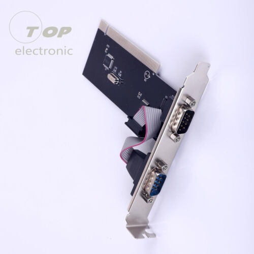 PCI to 2 Ports COM 9 Pin Serial Series RS232 Expansion Card Adapter Win 7 VISTA - Picture 7 of 20