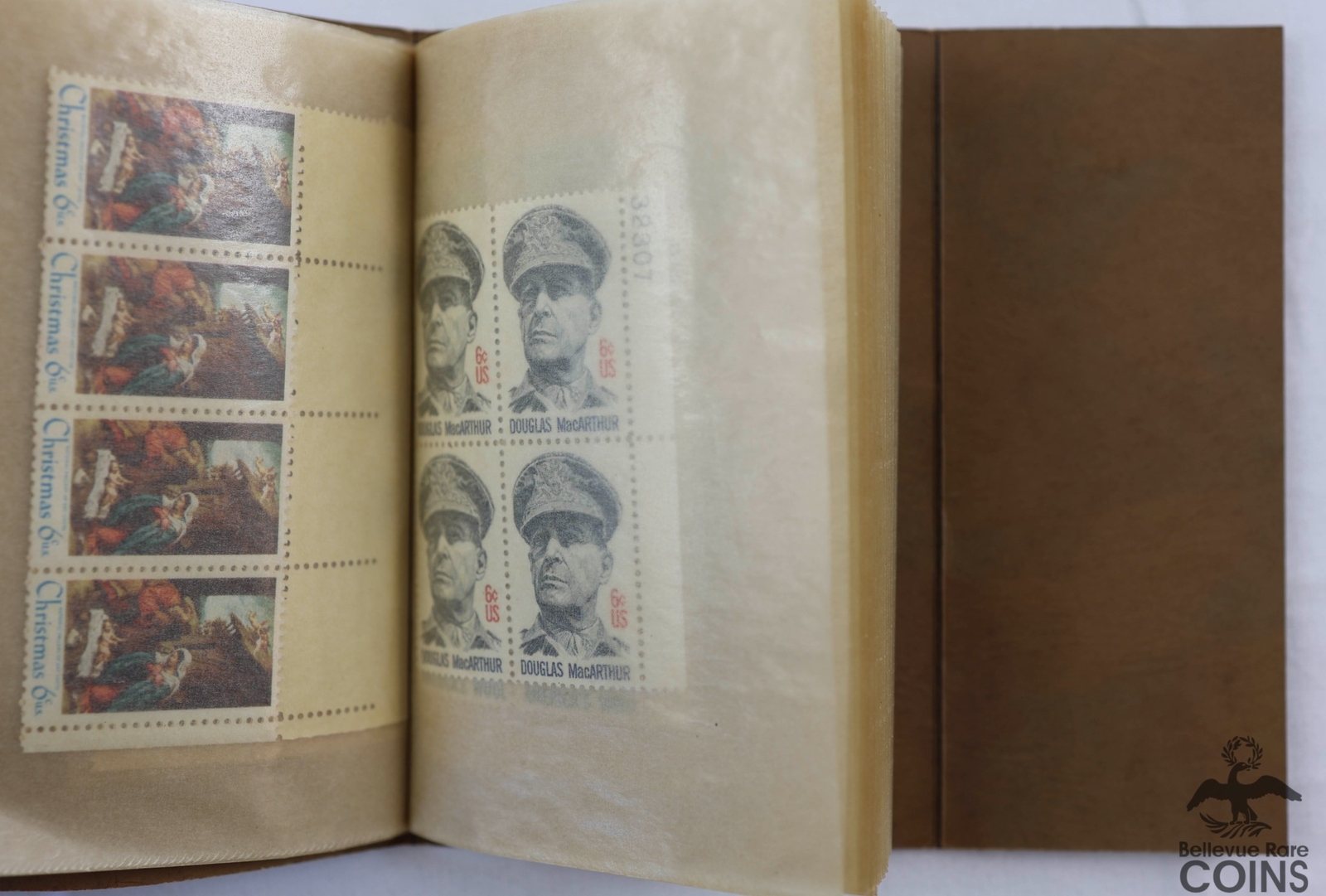 Lot of 47 Assorted 6c 13 cents US Stamp Blocks w/ Mint File Booklet