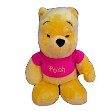 Disney Floppy Baby POOH Gold Soft Velour Like Plush Stitched Eyes Clean