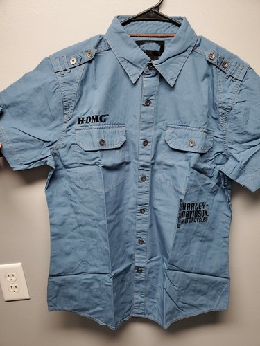 Harley Davidson Mens Button Down Up 