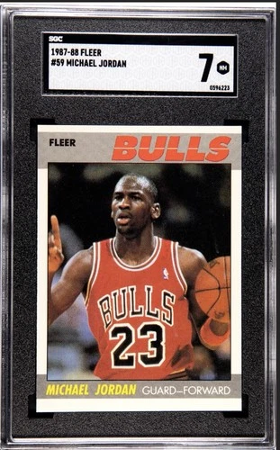 1987-88 Fleer Basketball- #59 Michael Jordan - SGC 7 - 🏀🔥🏆