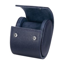 Watch Roll Travel Case Single Slot Portable Leather Watch Case for Men and