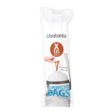 Brabantia IdealFit M&uuml;llbeutel (Gr&ouml;&szlig;e X/10-12 1 St&uuml;ck (20er Pack), wei&szlig;