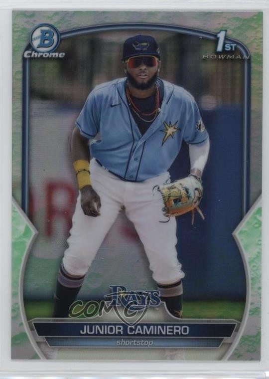 2023 Bowman Chrome Prospects Lunar Glow Refractor Junior Caminero #BCP-61 03ok