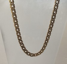 Vintage Napier Goldtone Double Curb Chain Necklace. Signed. 18 Inches.
