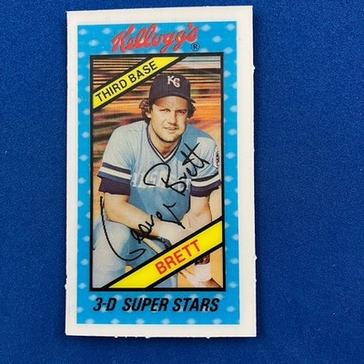 George Brett 1980 Kellog's 3-D Super Stars Card #9 Knsas City Royals