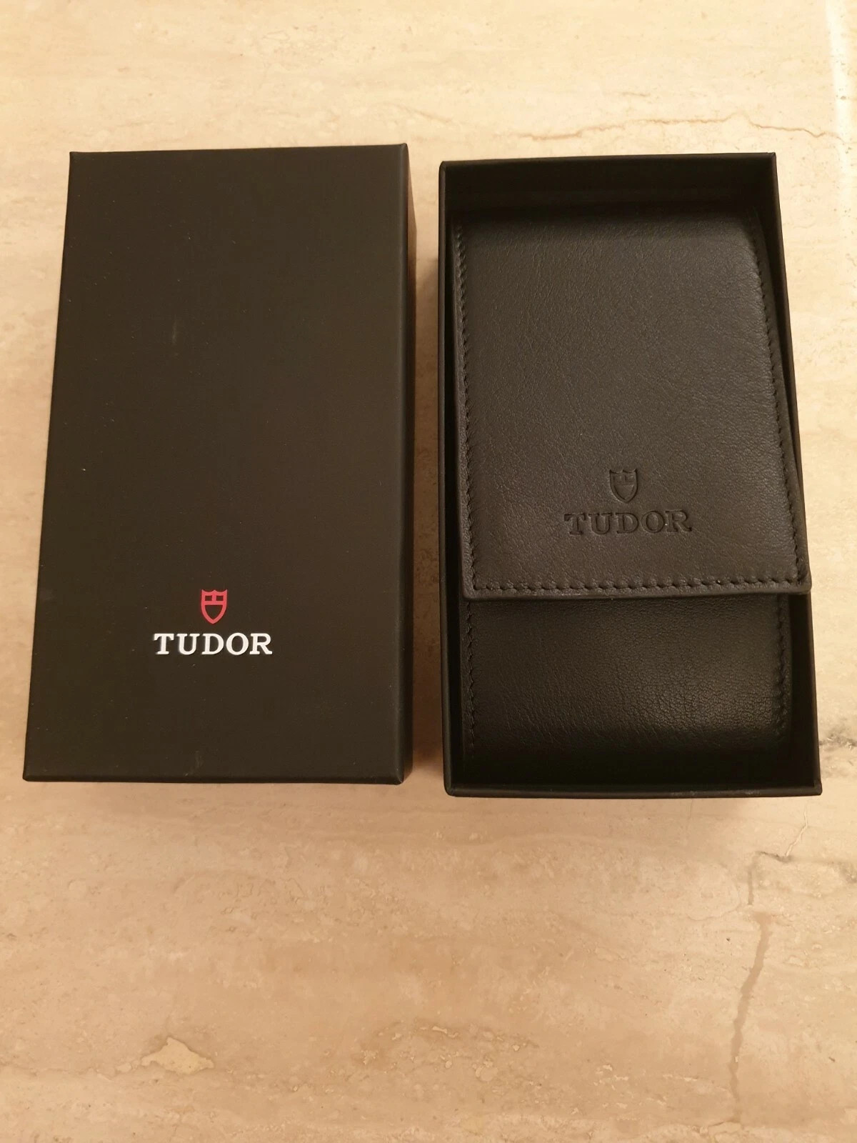 Authentic Tudor Watch Black Felt Pouch Storage Travel Case 50006084.64 + EXTRAS!