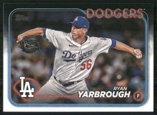 2024 Topps Update #US68 Ryan Yarbrough Los Angeles Dodgers Baseball Card 35075