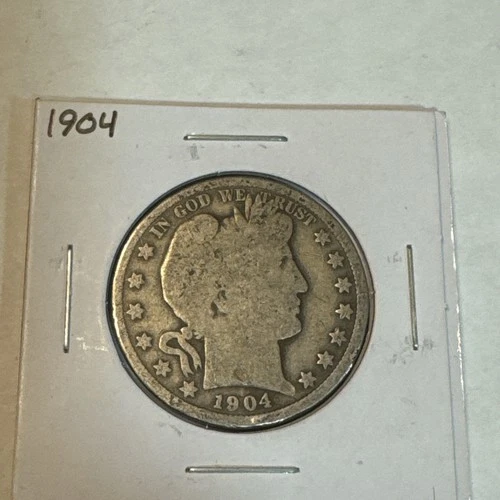 1904 - P Barber Half Dollar.