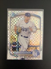 JAC CAGLIANONE 2025 BOWMAN CHROME X-FRACTOR REFRACTOR ROYALS Fire Investment!!