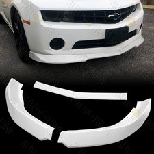 Fit 10-13 Chevy Camaro Lt Ls V6 Painted White Front Bumper Splitter Spoiler Lip Fit 10-13 Chevy Camaro Lt Ls V6 Painted White Front Bumper Splitter Spoiler Lip