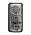 Vintage 1981 Homestake Mining Company 10.12 oz .999 Fine Silver Odd Weight Bar