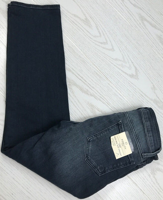 Fidelity Cher High Rise Slim Straight Jeans Womens 24 Eclipse Blue Stretch New