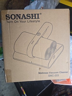 Sonashi Mattress Vacuum Cleaner, White, SMC-203 New Open Box 
