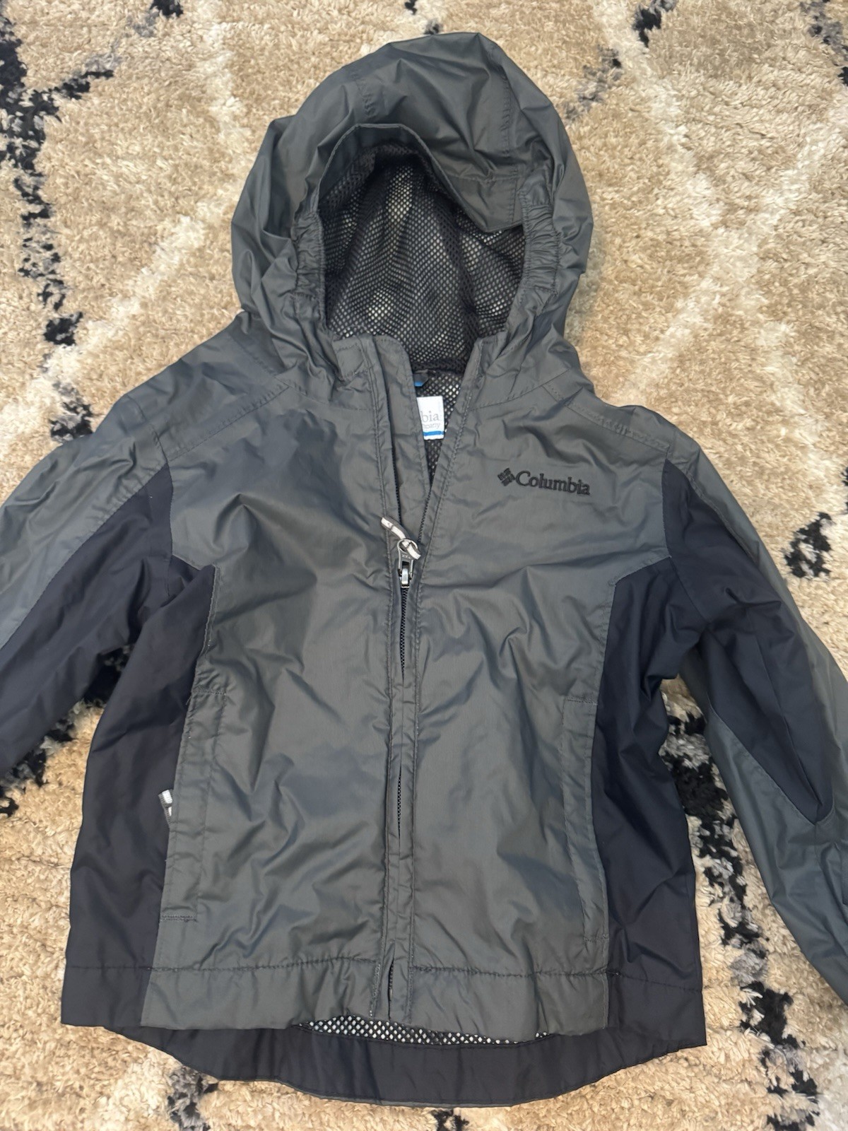 Columbia Boys Full Zip Rain Jacket Sz 3T Hooded