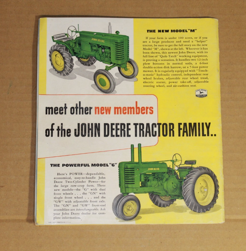 Vintage Original John Deere Catalog Tractors A & B Series 1948 Brochure - Picture 5 of 8