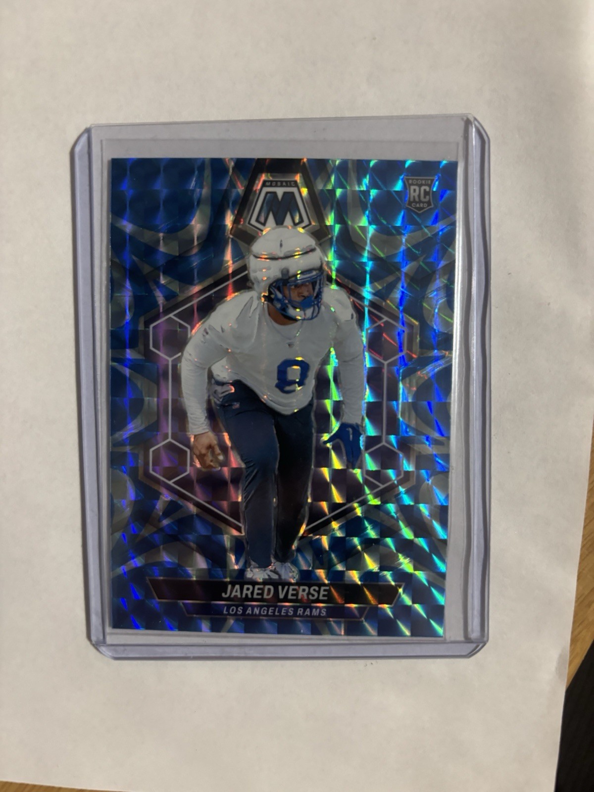 2024 Panini Mosaic - Rookies Jared Verse #319 Reactive Blue Mosaic Prizm (RC)