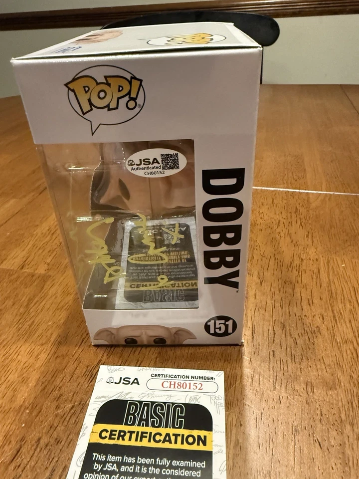 Autógrafo firmado por Toby Jones Harry Potter Dobby Funko ¡POP! #151 JSA autografiado Foto 4 de 4
