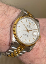 Tudor Prince Day+Date Automatic Watch 36 Silver Linen Dial & Box 6