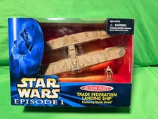 TRADE FEDERATION LANDING SHIP Star Wars Action Fleet MICRO MACHINES 1999 GALOOB