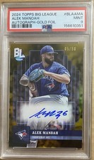 Alek Manoah 2024 Topps Big League - Autographs #BLA-AMA Gold Foil /50 PSA 9