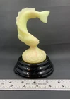 Vintage Rare Fenton Burmese Jumping Fish Trout Koi Figurine 5.25" UV Glows HTF