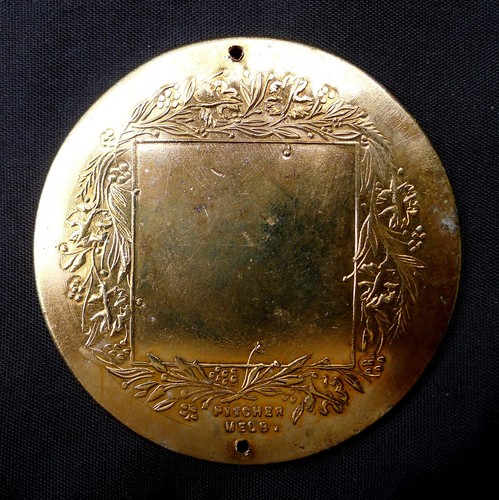 MELBOURNE DOG CLUB CHALLENGE MEDAL PRIZE, GOLD PLATED & ENAMEL MEDAL BY PITCHER - Imagen 4 de 6