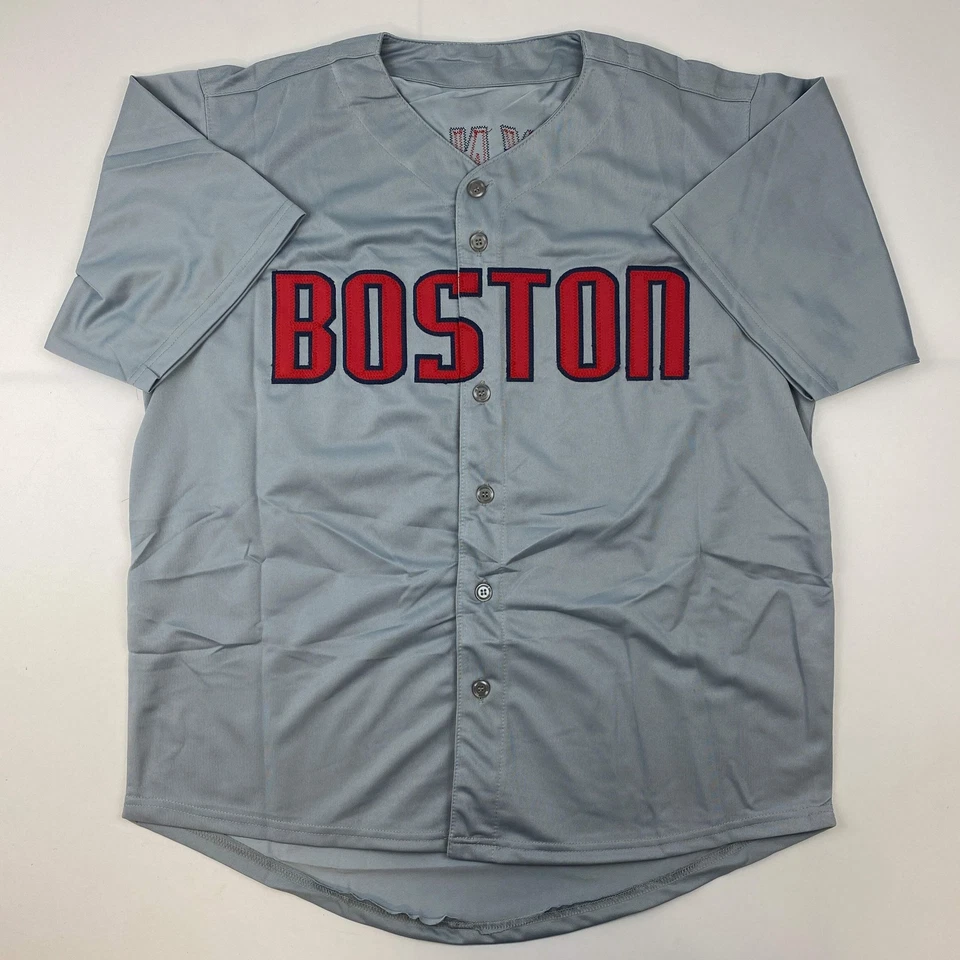 Autographed/Signed Fred Lynn Boston Grey Baseball Jersey JSA COA - Image 4 of 4