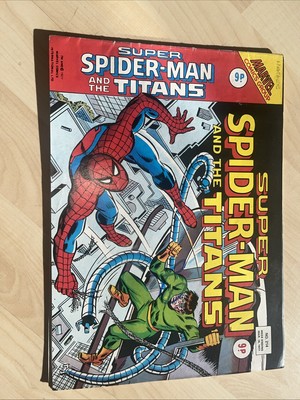 Super Spider-Man and the Titans 214 (1977) Vintage Marvel U.K. Weekly
