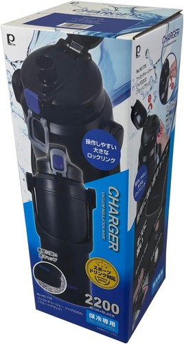 Pearl Metal Butelka na wodę Dzbanek sportowy Butelka sportowa 2200ml 2,2L Niebieski x Czarny F - Zdjęcie 4 z 4