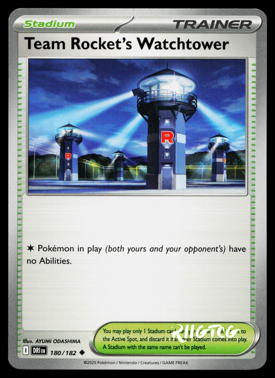 Team Rocket's Watchtower 180/182 Destined Rivals Pokemon NM
