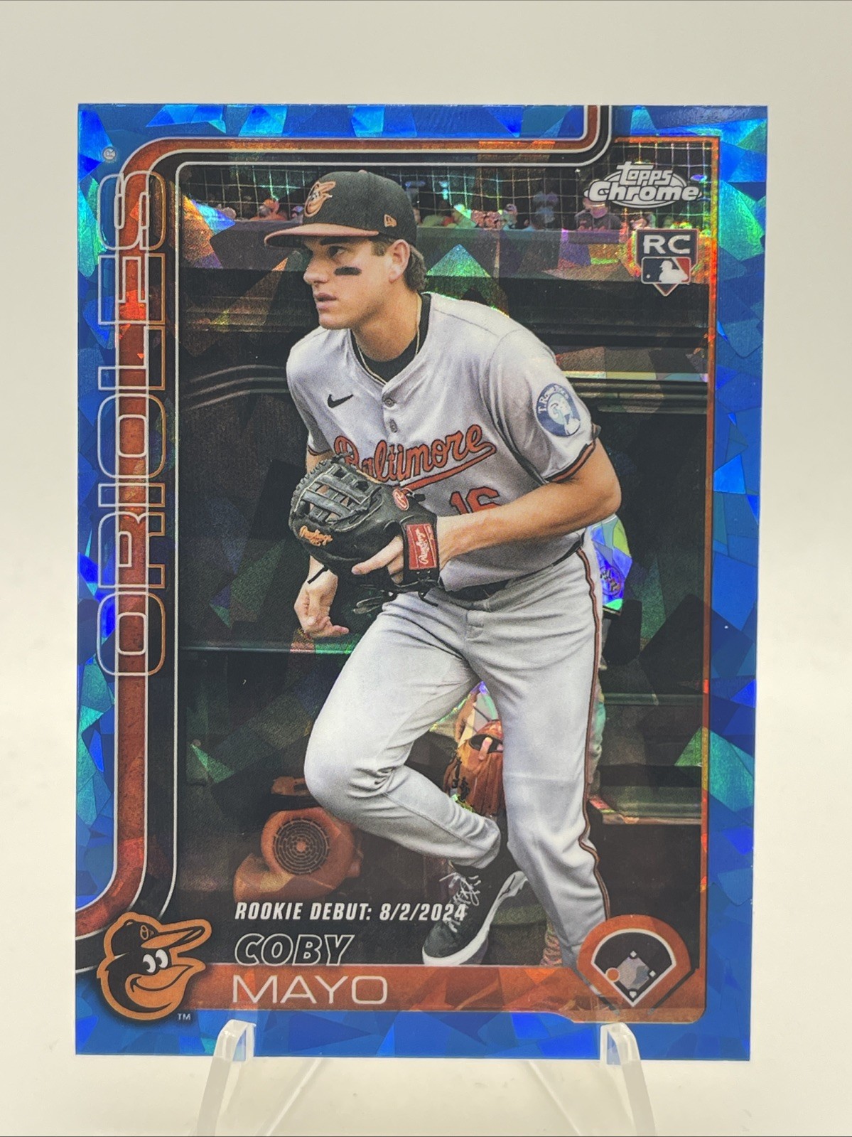 Coby Mayo 2025 Topps Chrome Update Sapphire Rookie Debut USC94 Orioles