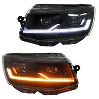 Voll LED Scheinwerfer Tagfahrlicht FüR VW T6 Bj. 15-19 LED Blinker - Black V2