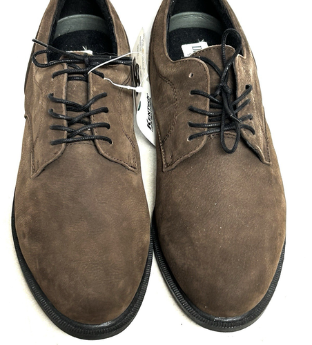 SCARPE DA UOMO NUOVE CON ETICHETTE 1990 CERVO CERVO KENTECH BUCKS PELLE MARRONE LACCI TAGLIA 11 M
