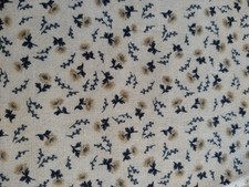 Tiny Beige Floral on Cream Cotton Quilt Fabric JoAnn BTHY 18x43