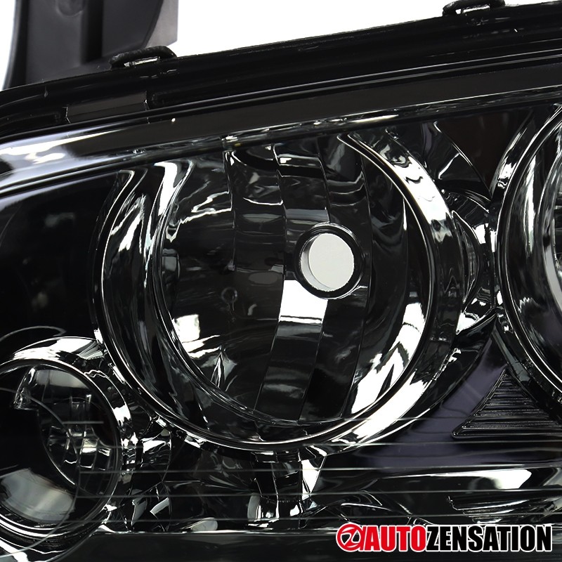 Fit 2006-2010 Dodge Charger Smoke Lens Headlights+Corner Turn Signal Lamps Pair