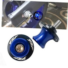 6MM M6 X 1.5 Motorcycle Swing arm Sliders Spools CNC Swing Arm Stand Blue