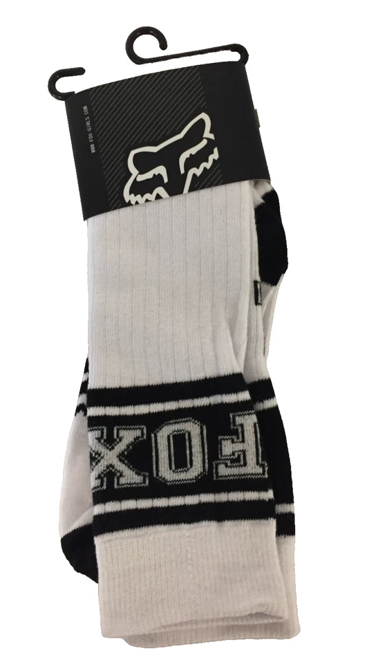 Calcetines Fox Racing Juniors Niñas Blanco/Negro 74 Crew Talla Única 2 Pares Foto 2 de 4