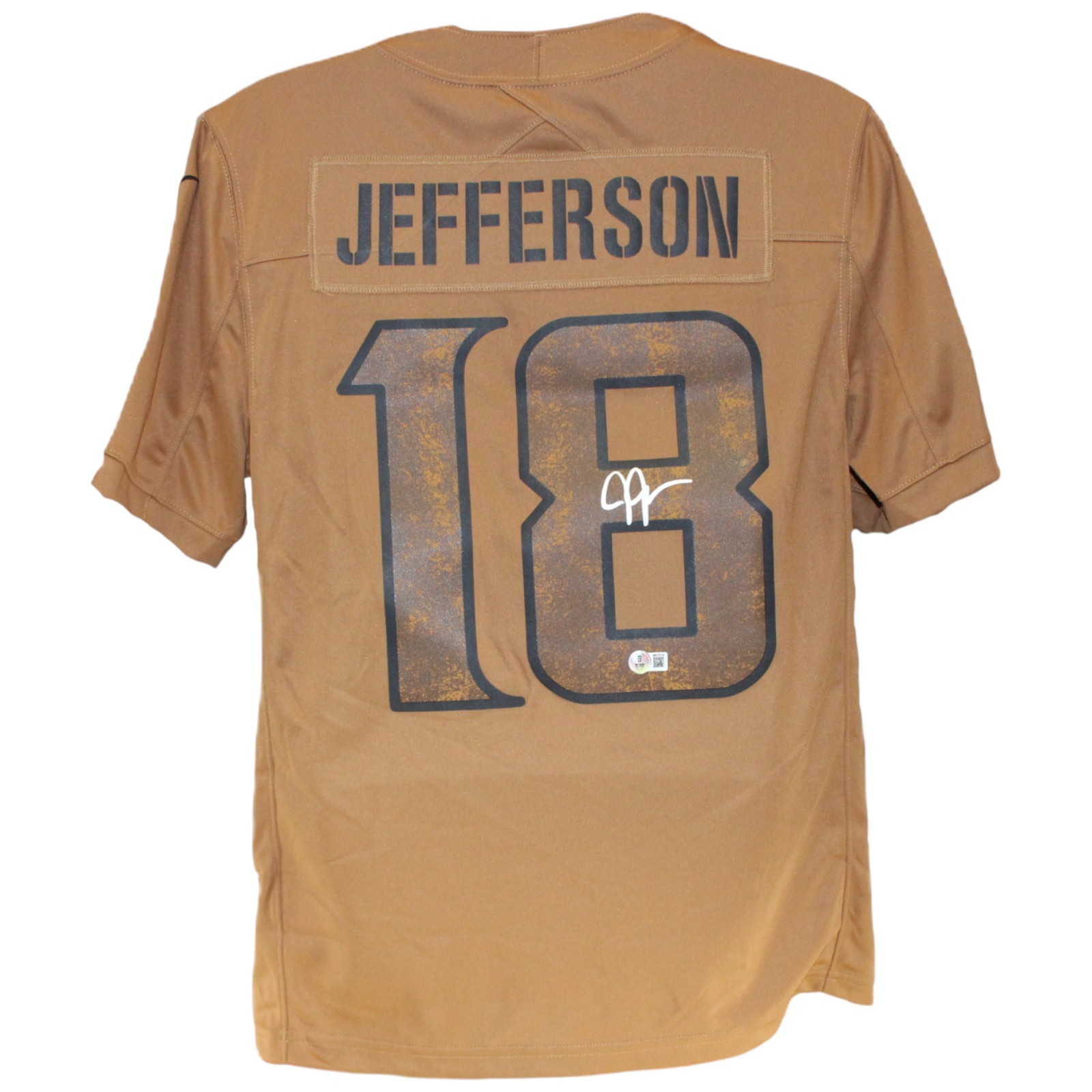 Jefferson Autographed Signed Minnesota Vikings Justin Nike XL STS Jersey Beckett 52898 