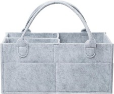 Mr. Pen- Baby Diaper Caddy Organizer, Grey, Large, 1 Pack, Gray