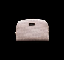Pre-Owned Bvlgari Cream Textured Makeup Bag