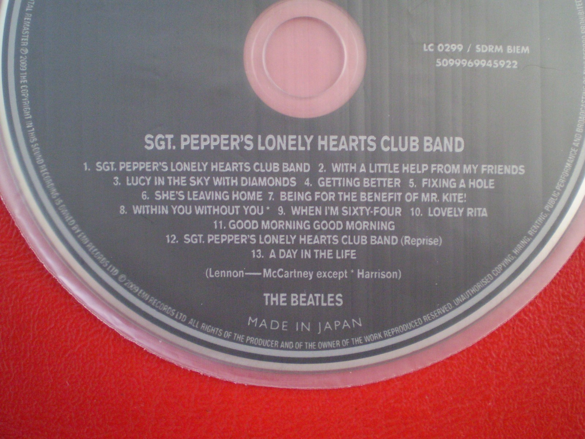 Beatles SGT PEPPER CD NEW/MINT w/INSERT FROM 2009 Mono CD Box Set