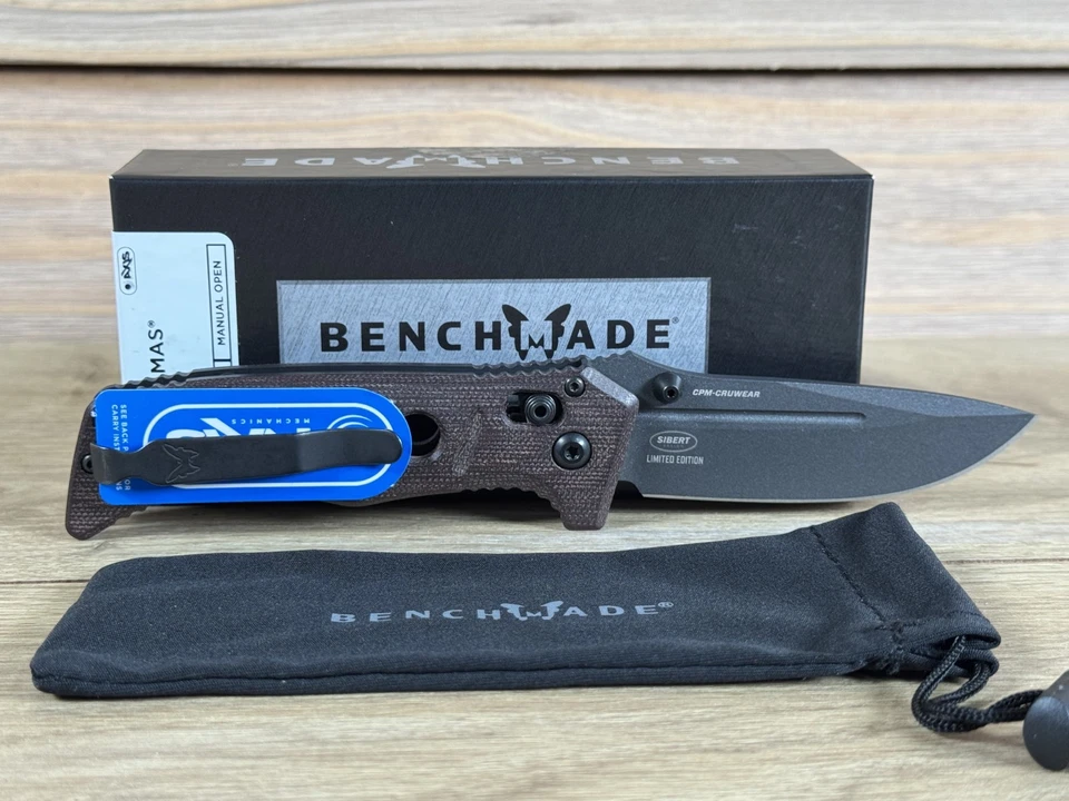 Benchmade Mini Adamas 2022 Shot Show Limited Edition 273BK-2201 Burgundy Scales - Image 4 of 4