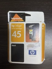 Genuine HP 45 Inkjet Print Cartridge Black 51645A SEALED NOS EXPIRED 11/04