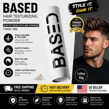 BASED Hair Texturizing Powder - Matte Finish Styling Powder 1.69oz 