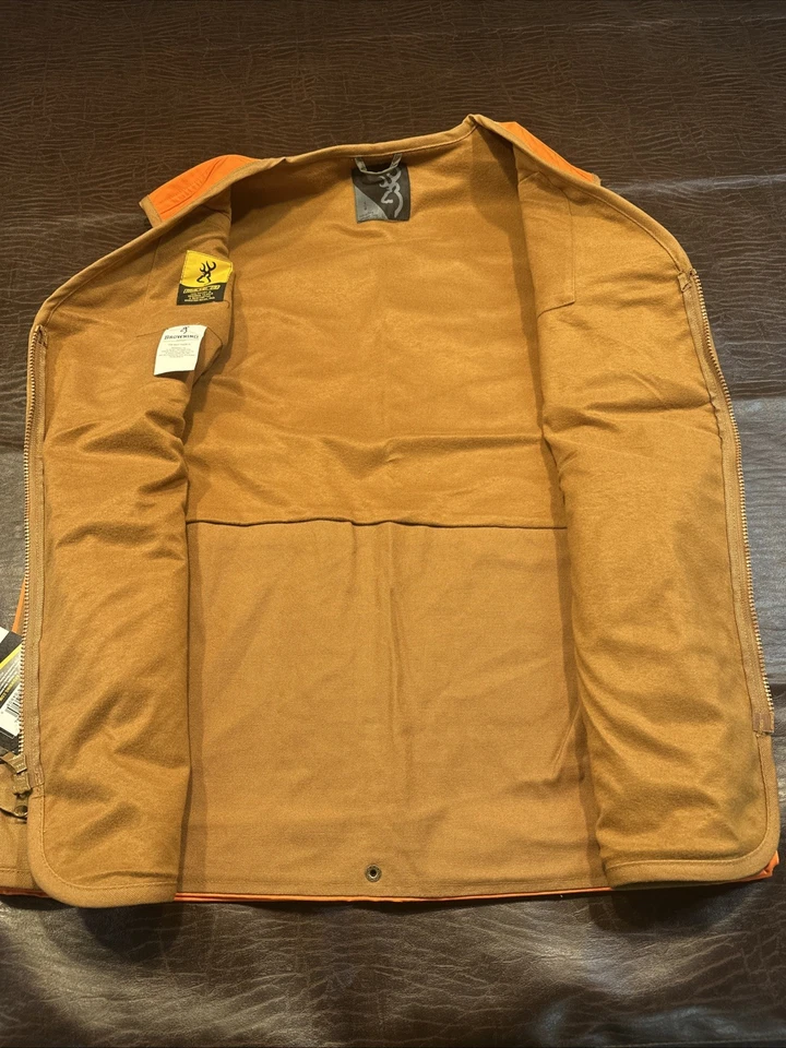 Browning Vest Men's Size L Pheasants Forever Tan Blaze Orange REACTAR Lot - Image 3 of 4
